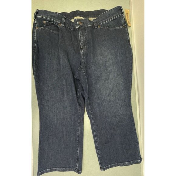 Duluth Women's Plus Daily Denim Capris Cropped Jeans Size 18W Cotton Blend - Picture 14 of 14